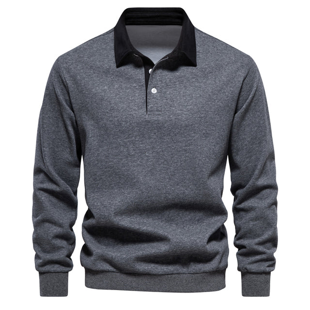 Eleganter Polo-Pullover für Männer, ideal für kühle Tage