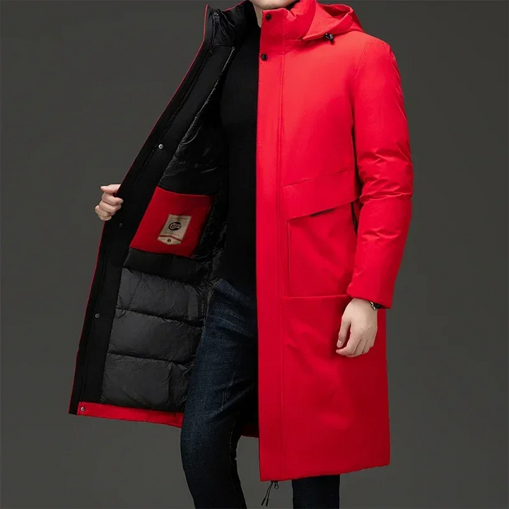 Eleganter Thermo-Winterparka für Herren mit warmem Futter und modernem Design