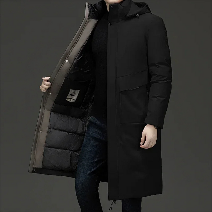 Eleganter Thermo-Winterparka für Herren mit warmem Futter und modernem Design