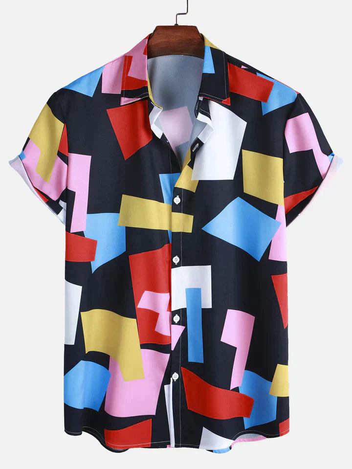 Stilvolles Button-Up-Hemd für Männer, ideal für formelle und lässige Anlässe.