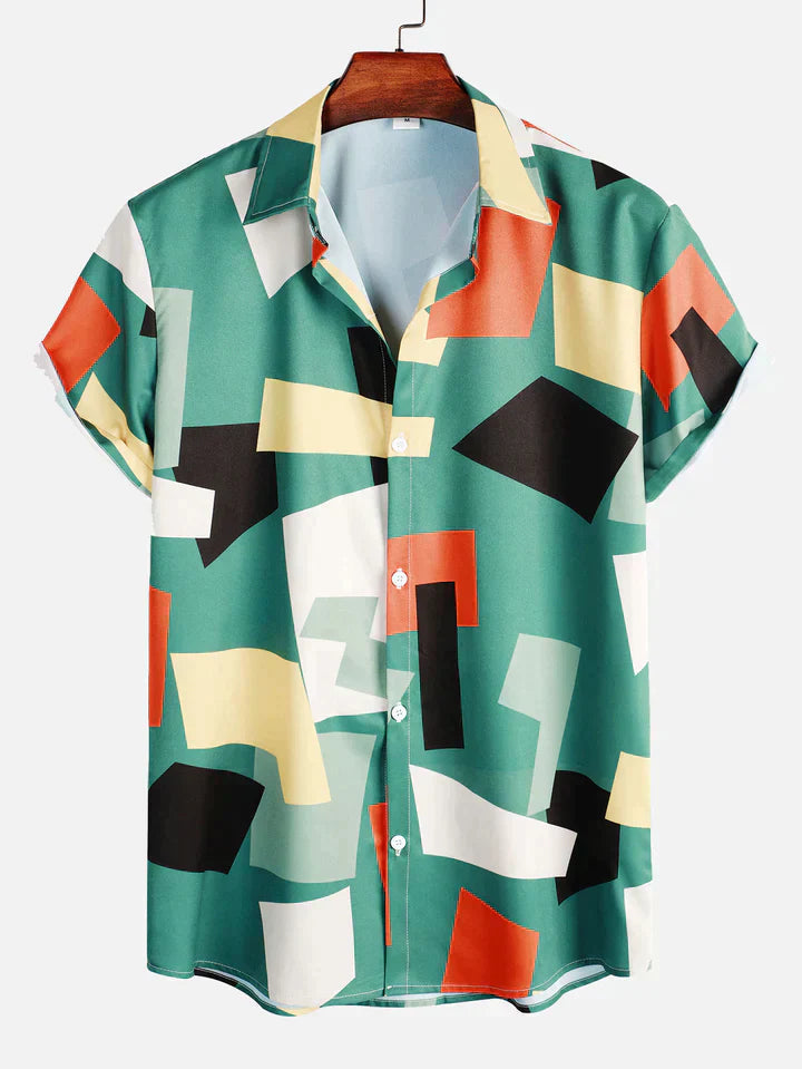 Stilvolles Button-Up-Hemd für Männer, ideal für formelle und lässige Anlässe.
