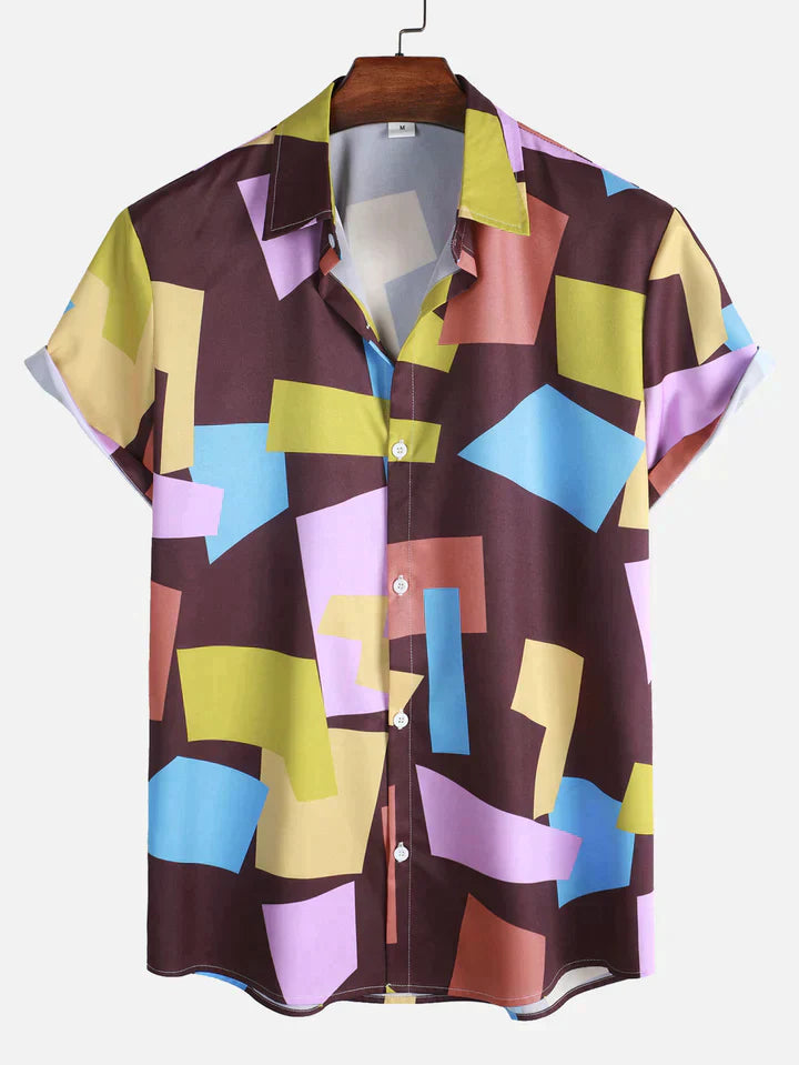 Stilvolles Button-Up-Hemd für Männer, ideal für formelle und lässige Anlässe.