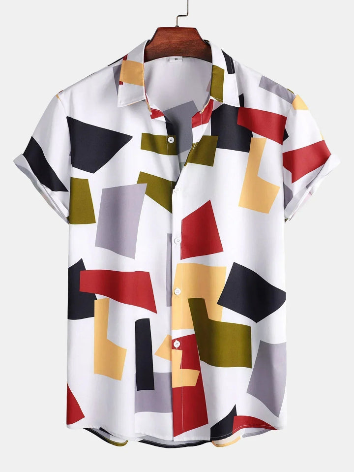 Stilvolles Button-Up-Hemd für Männer, ideal für formelle und lässige Anlässe.