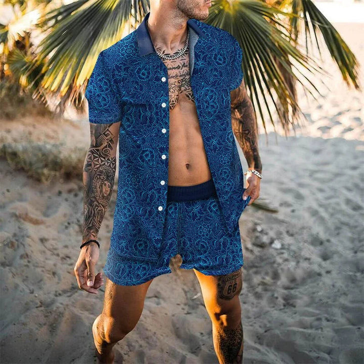 Trendiges Sommerset aus Hemd und Hose für einen entspannten Look an warmen Tagen
