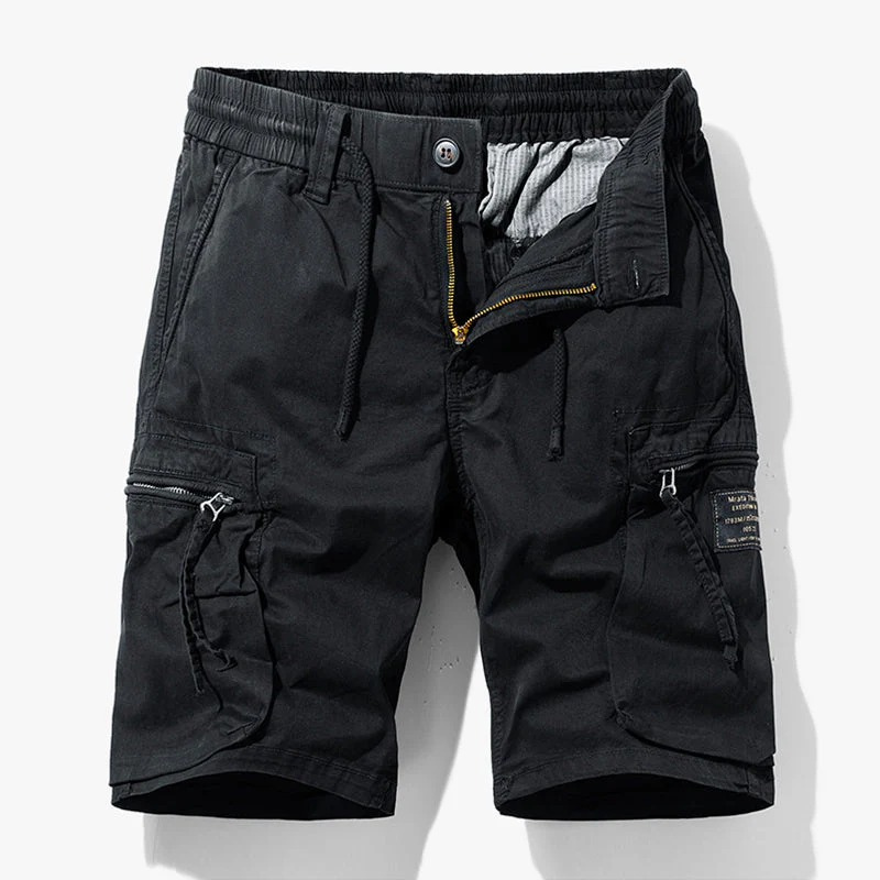 Strapazierfähige Cargo-Shorts für Herren mit Taschen und bequemer Passform









