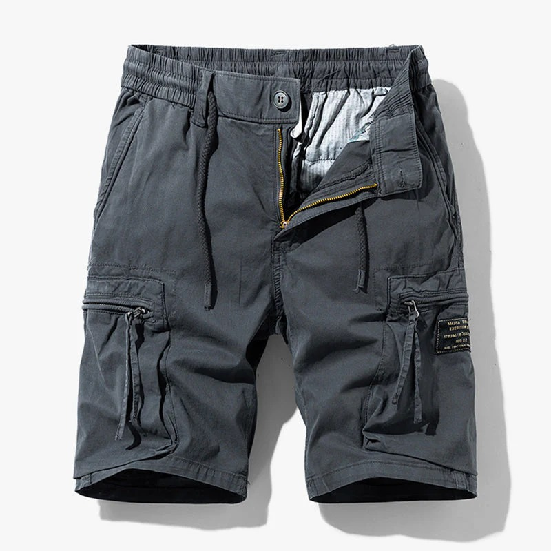 Strapazierfähige Cargo-Shorts für Herren mit Taschen und bequemer Passform









