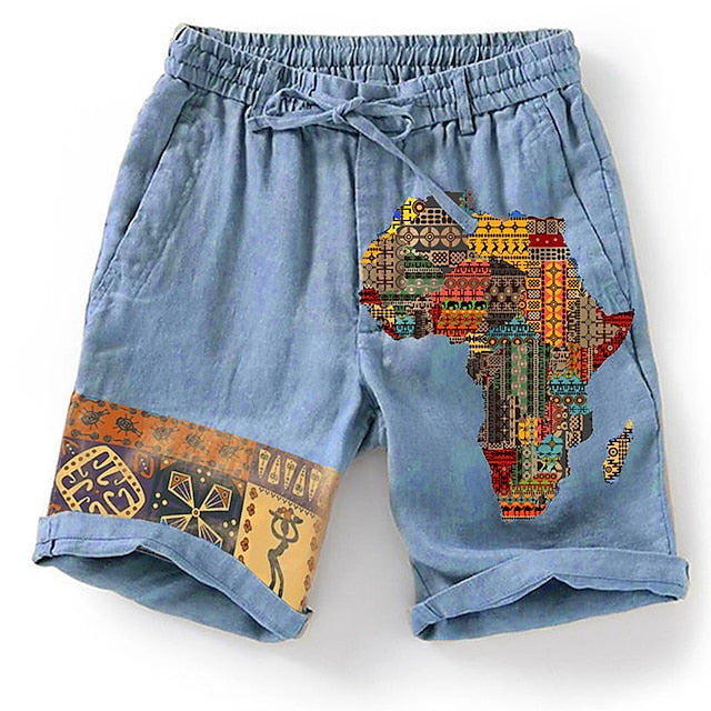 Stylische Herren-Shorts mit 3D-Druck – perfekt für den Sommer.