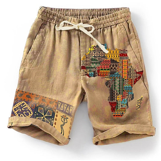 Stylische Herren-Shorts mit 3D-Druck – perfekt für den Sommer.