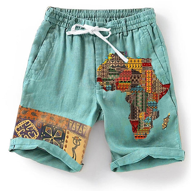 Stylische Herren-Shorts mit 3D-Druck – perfekt für den Sommer.