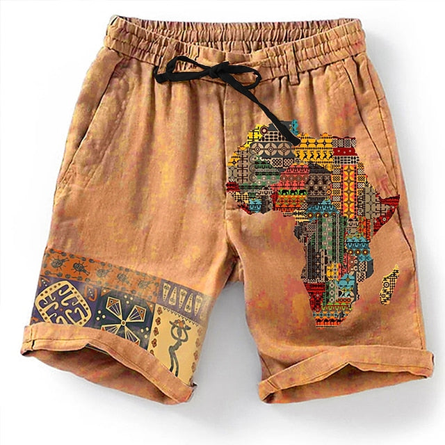 Stylische Herren-Shorts mit 3D-Druck – perfekt für den Sommer.