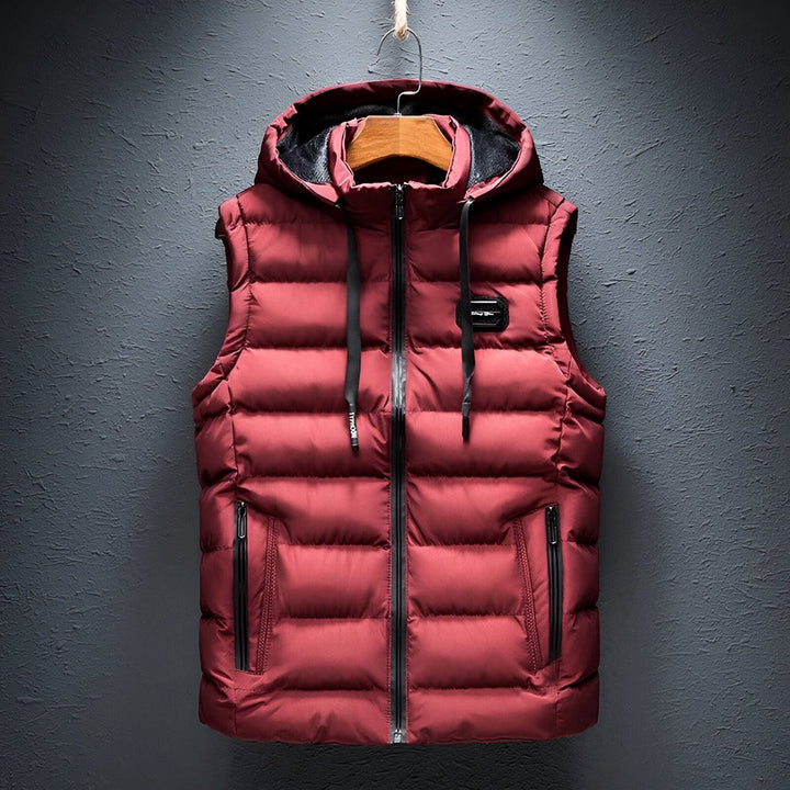 Stylische Herren Kapuzenweste für den Winter – perfekt für kalte Herbst- und Wintertage