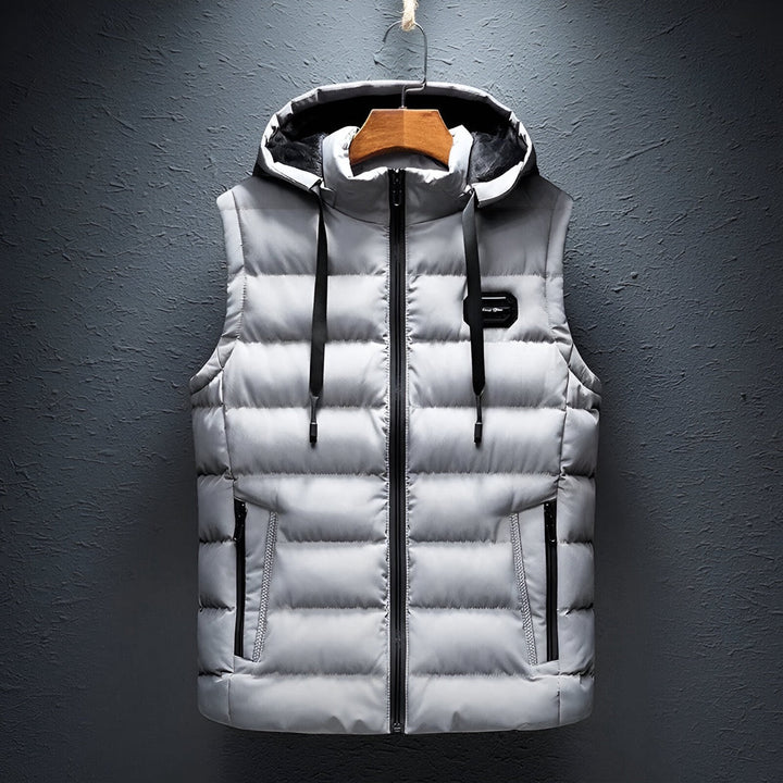 Stylische Herren Kapuzenweste für den Winter – perfekt für kalte Herbst- und Wintertage