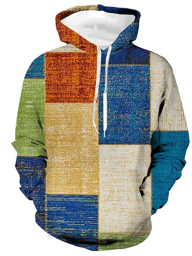 Stylischer Plüsch-Kapuzenpullover für Männer, warm und bequem für kalte Herbst- und Wintertage.