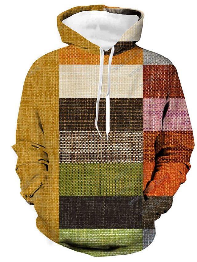 Stylischer Plüsch-Kapuzenpullover für Männer, warm und bequem für kalte Herbst- und Wintertage.