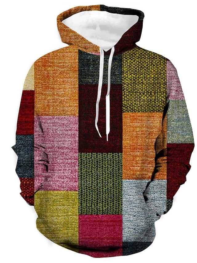 Stylischer Plüsch-Kapuzenpullover für Männer, warm und bequem für kalte Herbst- und Wintertage.