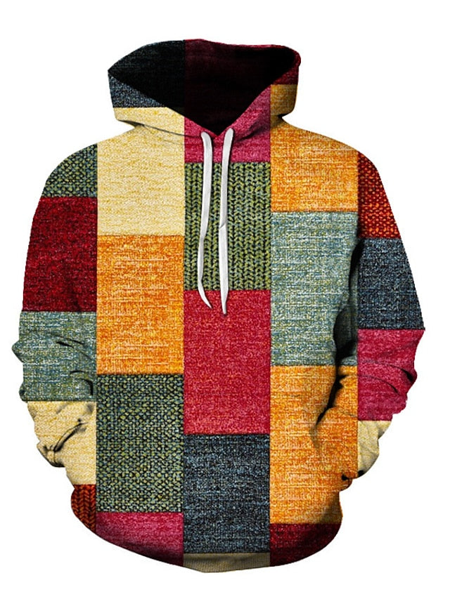 Stylischer Plüsch-Kapuzenpullover für Männer, warm und bequem für kalte Herbst- und Wintertage.