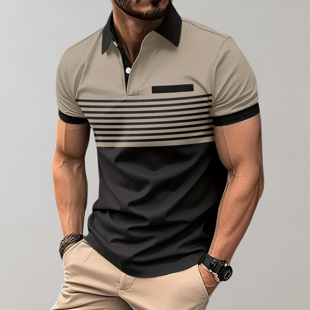 Stylisches gestreiftes Polo für den Sommer – leicht, bequem und perfekt für warme Tage