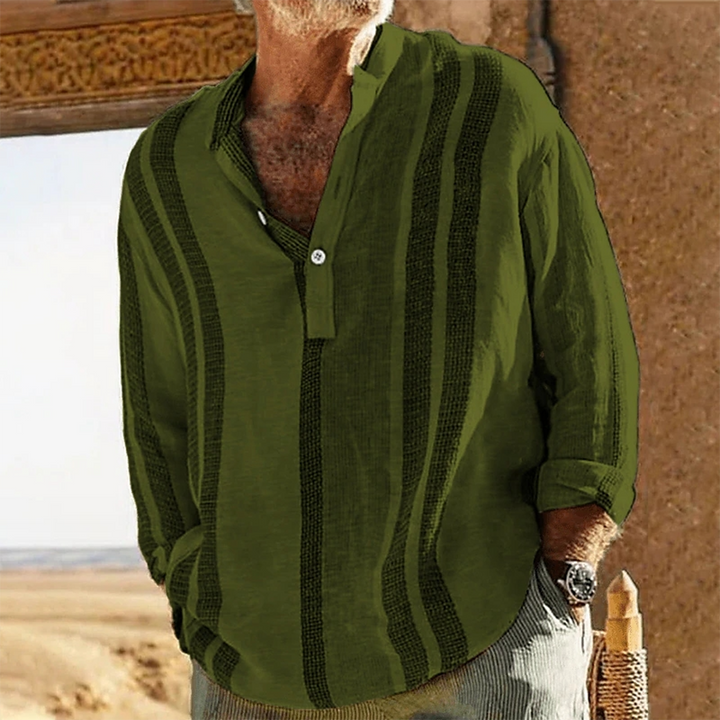 Stylisches Strandhemd für Männer – leicht, atmungsaktiv und perfekt für den Sommer.