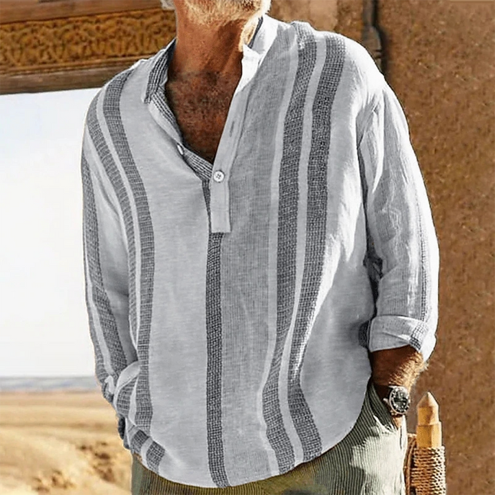 Stylisches Strandhemd für Männer – leicht, atmungsaktiv und perfekt für den Sommer.