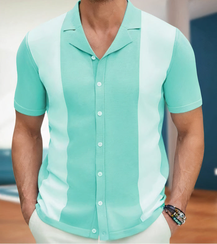  Luftiges und stilvolles Strickhemd für Männer – ideal für den Sommer