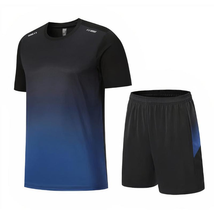 Stylisches Turnhemd- und Shorts-Sommerset, sportliches und bequemes Sommeroutfit für Männer