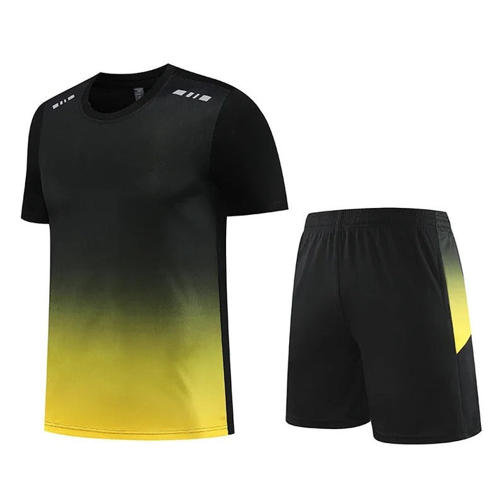 Stylisches Turnhemd- und Shorts-Sommerset, sportliches und bequemes Sommeroutfit für Männer