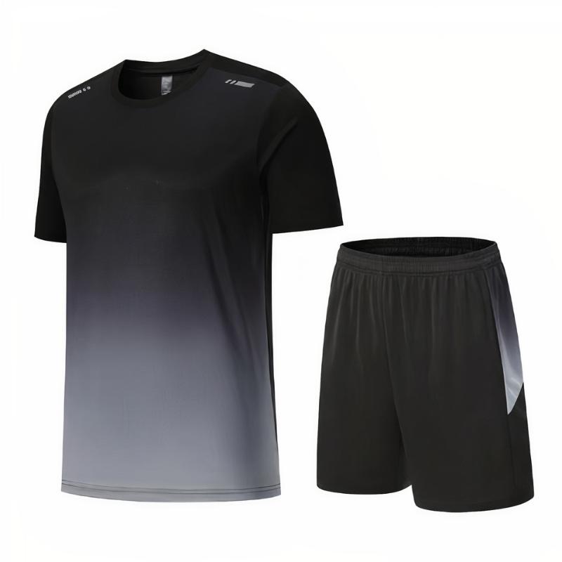 Stylisches Turnhemd- und Shorts-Sommerset, sportliches und bequemes Sommeroutfit für Männer