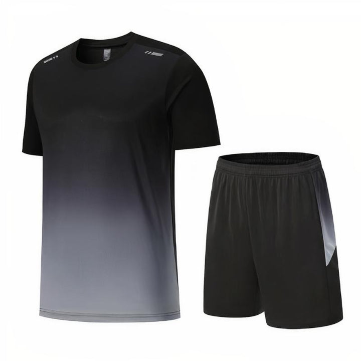 Stylisches Turnhemd- und Shorts-Sommerset, sportliches und bequemes Sommeroutfit für Männer