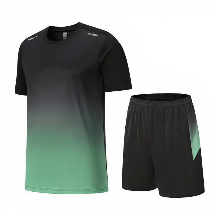 Stylisches Turnhemd- und Shorts-Sommerset, sportliches und bequemes Sommeroutfit für Männer
