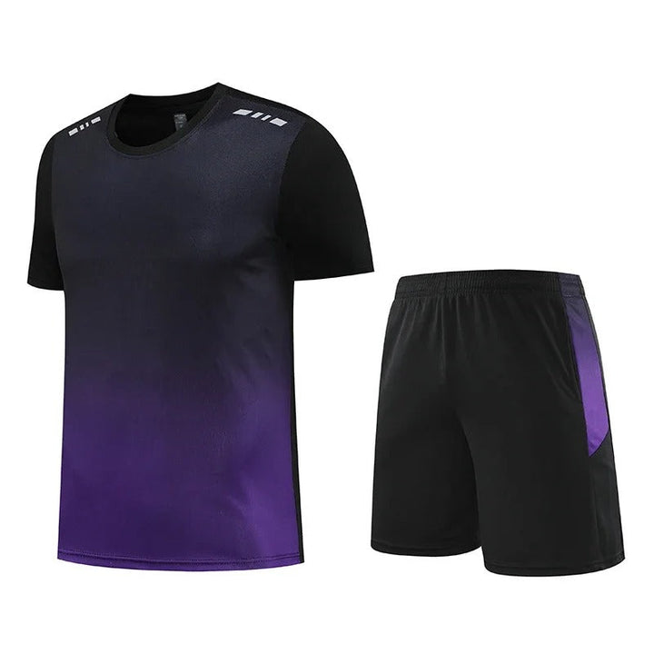 Stylisches Turnhemd- und Shorts-Sommerset, sportliches und bequemes Sommeroutfit für Männer