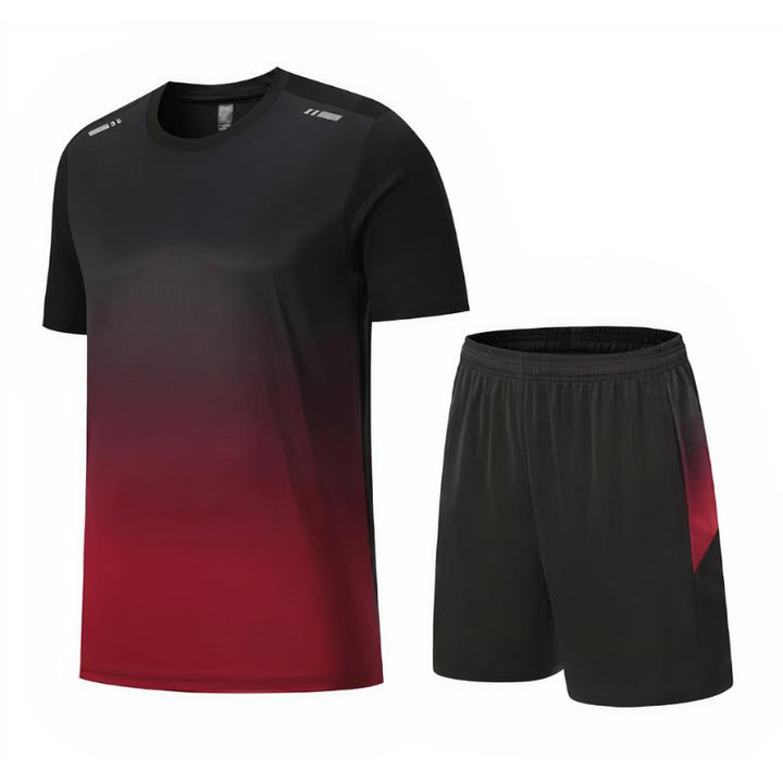 Stylisches Turnhemd- und Shorts-Sommerset, sportliches und bequemes Sommeroutfit für Männer