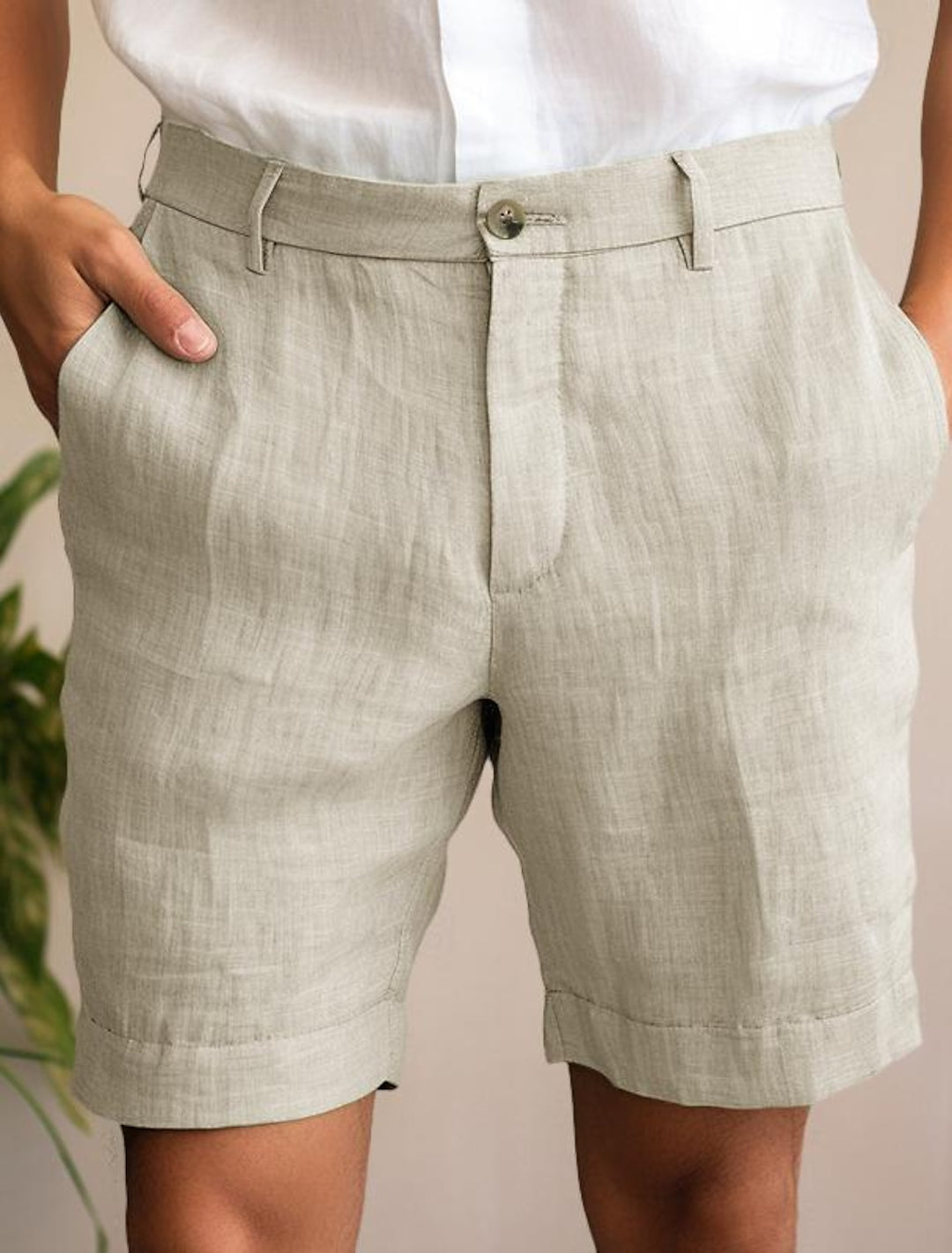 Trendige Leinen-Shorts für den Sommer, ideal für heiße Tage und entspannte Freizeitaktivitäten