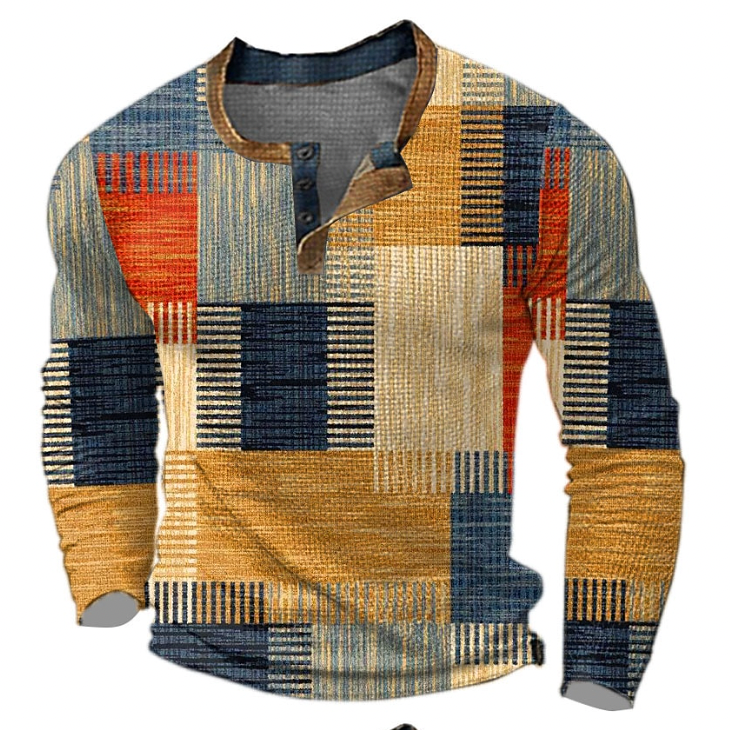 Stilvoller bunter Pullover für Männer, perfekt für kalte Tage, mit auffälligem Design