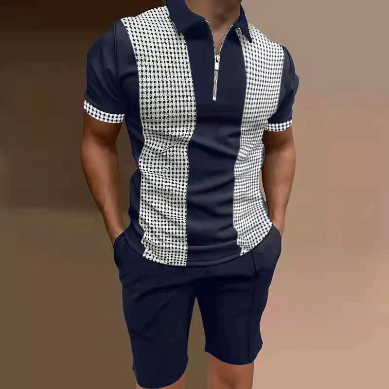 Trendiges 2-teiliges Shirt-Set für Herren – perfekter Sommer-Style mit Komfort.