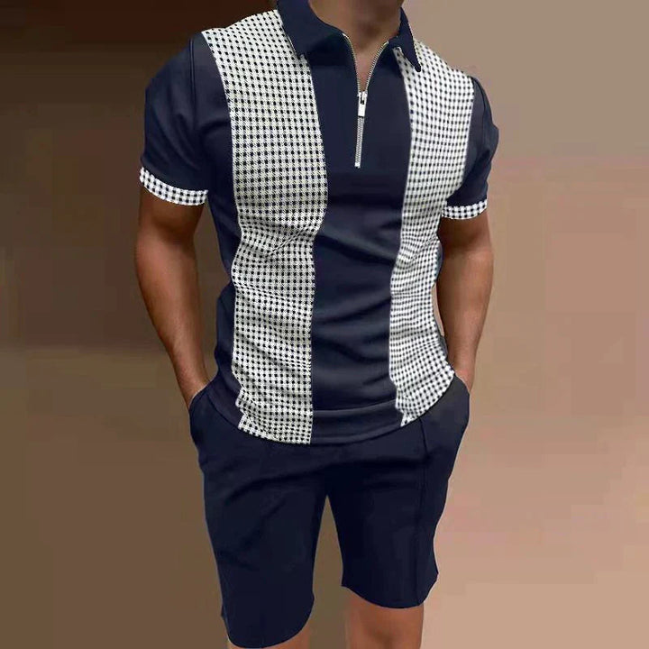 Trendiges 2-teiliges Shirt-Set für Herren – perfekter Sommer-Style mit Komfort.