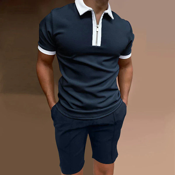 Trendiges 2-teiliges Shirt-Set für Herren – perfekter Sommer-Style mit Komfort.