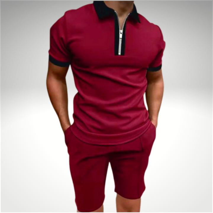 Trendiges 2-teiliges Shirt-Set für Herren – perfekter Sommer-Style mit Komfort.