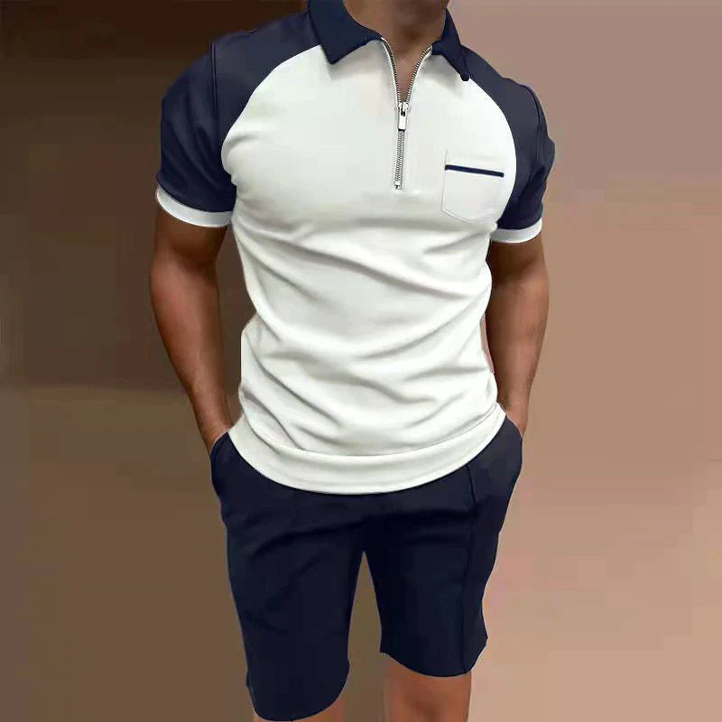 Trendiges 2-teiliges Shirt-Set für Herren – perfekter Sommer-Style mit Komfort.