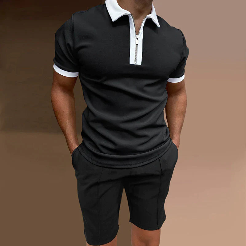 Trendiges 2-teiliges Shirt-Set für Herren – perfekter Sommer-Style mit Komfort.