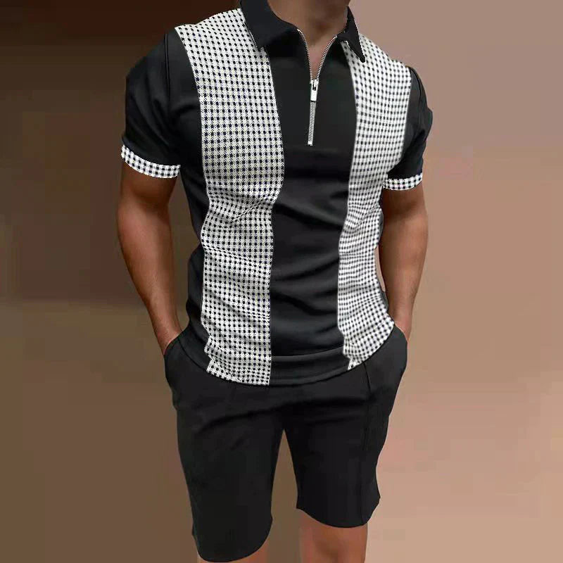 Trendiges 2-teiliges Shirt-Set für Herren – perfekter Sommer-Style mit Komfort.
