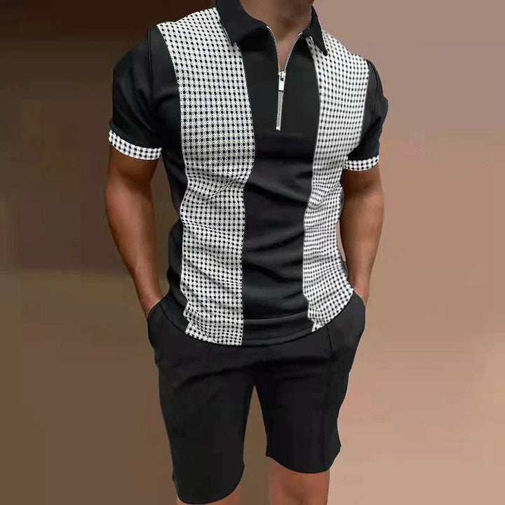 Trendiges 2-teiliges Shirt-Set für Herren – perfekter Sommer-Style mit Komfort.