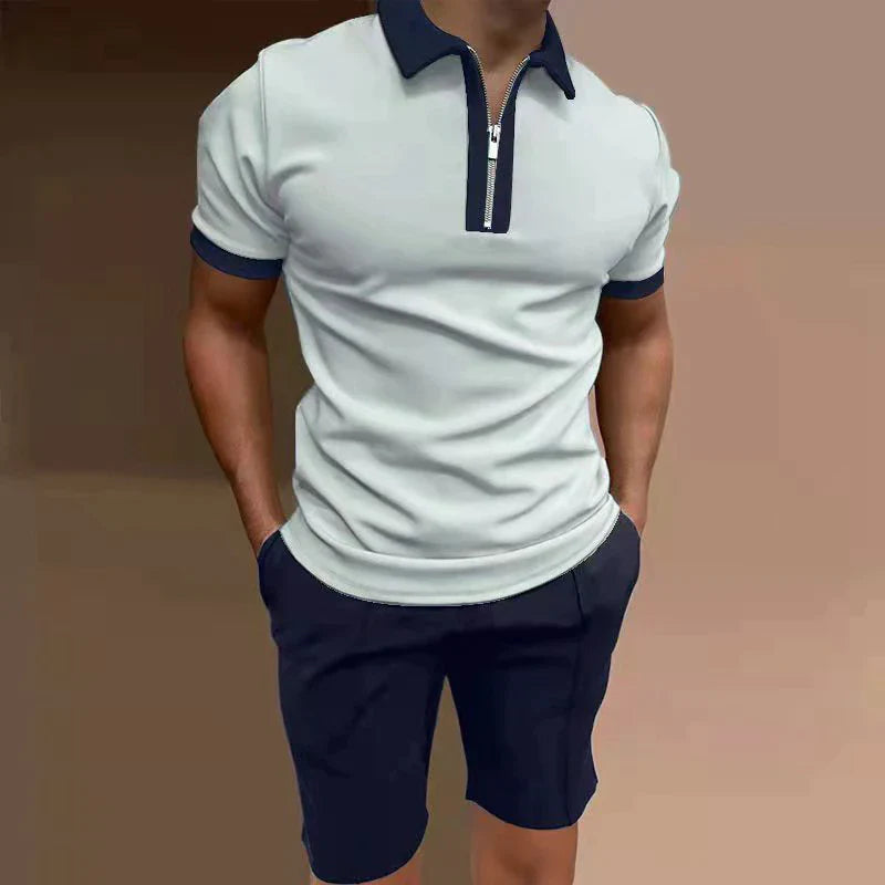 Trendiges 2-teiliges Shirt-Set für Herren – perfekter Sommer-Style mit Komfort.
