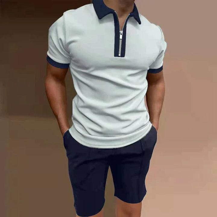 Trendiges 2-teiliges Shirt-Set für Herren – perfekter Sommer-Style mit Komfort.