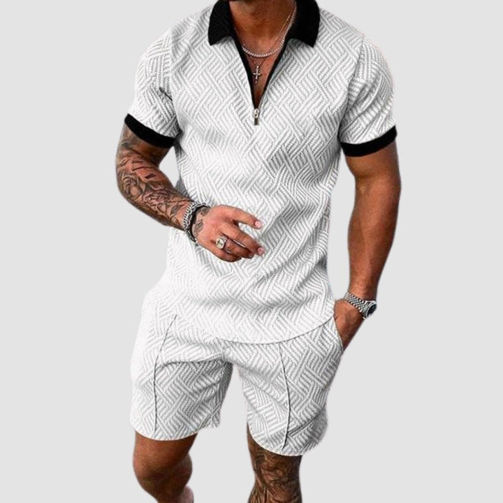 Trendiges 2-teiliges Shirt-Set für Herren – perfekter Sommer-Style mit Komfort.
