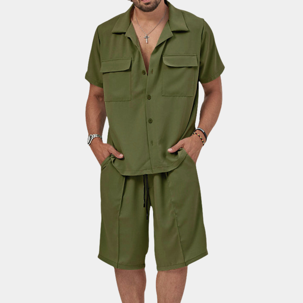 Trendiges Sommer-Set für Herren mit Polo & Shorts – stilvoll und bequem