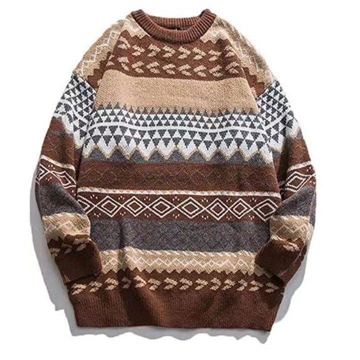 Warmer Herren-Winterpullover mit Retro-Design, ideal für die kalte Jahreszeit