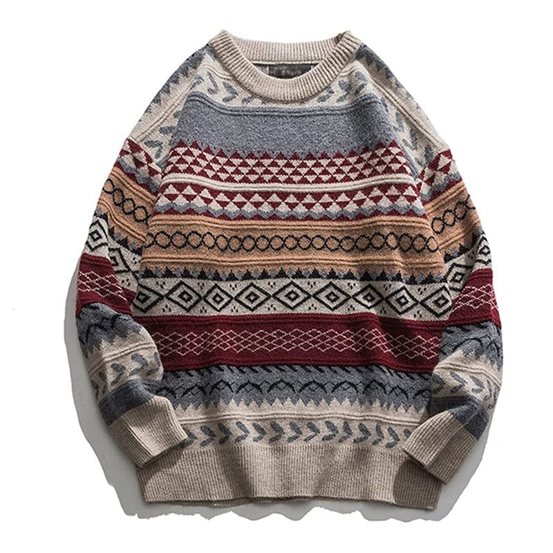 Warmer Herren-Winterpullover mit Retro-Design, ideal für die kalte Jahreszeit