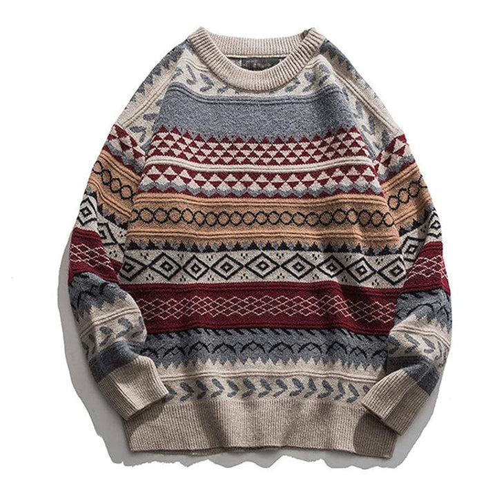 Warmer Herren-Winterpullover mit Retro-Design, ideal für die kalte Jahreszeit