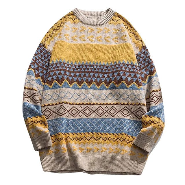 Warmer Herren-Winterpullover mit Retro-Design, ideal für die kalte Jahreszeit