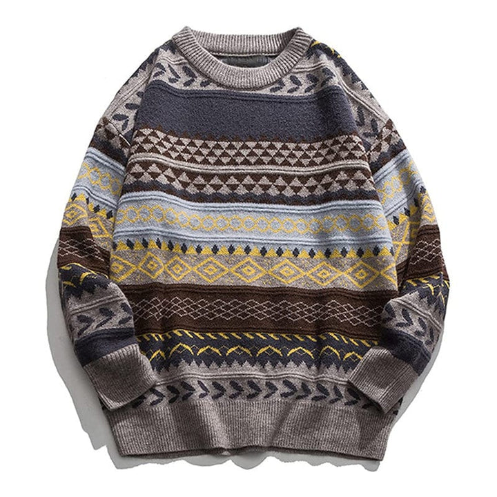 Warmer Herren-Winterpullover mit Retro-Design, ideal für die kalte Jahreszeit